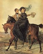 Karl Briullov Portait of Kirrill and Maria Naryshkin oil on canvas